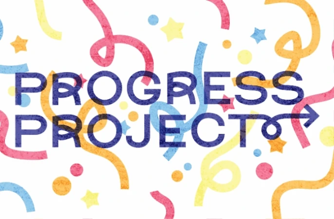 Animated image with the words "Progress Project"