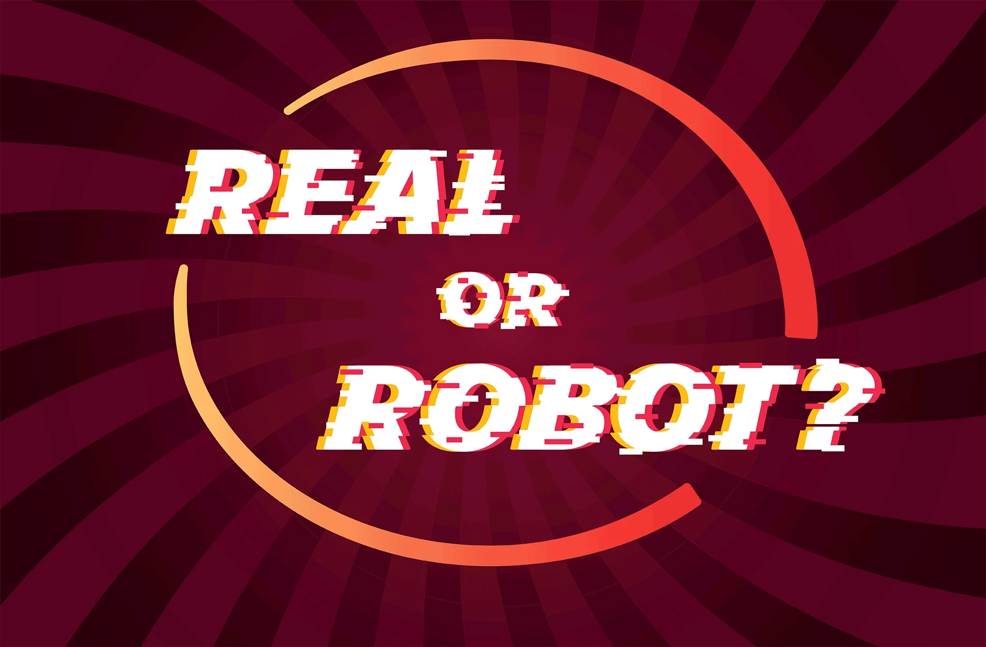 Real or Robot logo graphic