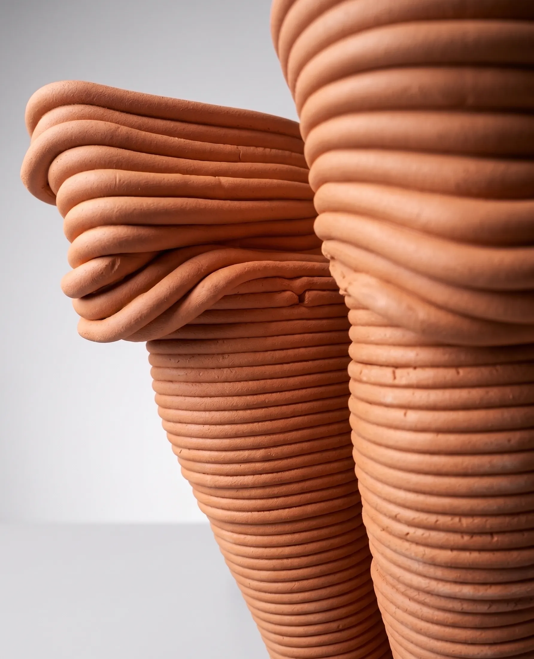 Close up 3D printed terracota CoolClay module 2