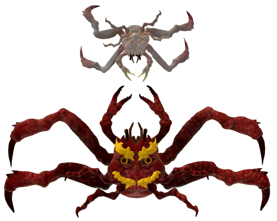 Samurai Crab with Oni counterpart