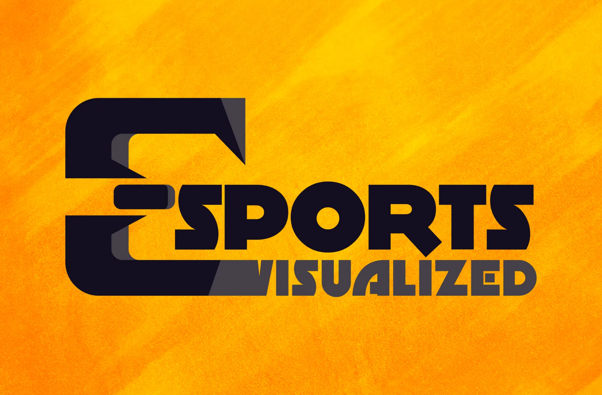 Alternate black and yellow branding example for Esports Visualized
